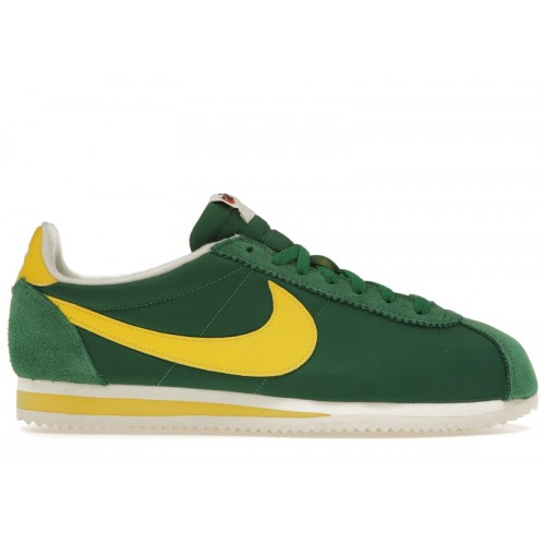 Nike Classic Cortez Pine Green/Opti Yellow - мужская сетка размеров