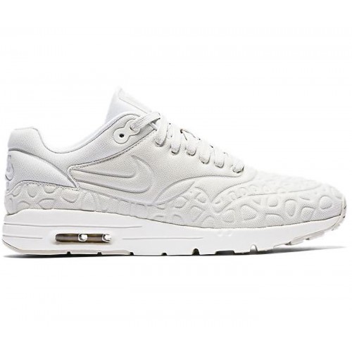Кроссы Nike Air Max 1 Ultra Plush Light Bone (W) - женская сетка размеров