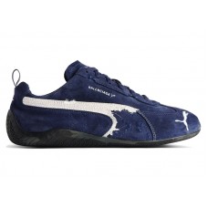 Кроссовки Balenciaga x Puma Speedcat Suede Distressed Navy White