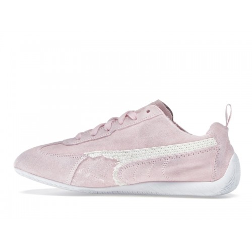 Кроссы Balenciaga x Puma Speedcat Suede Distressed Pink White - мужская сетка размеров