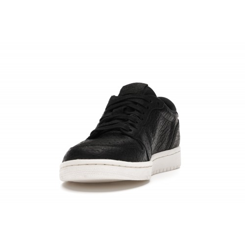 Кроссы Jordan 1 Retro Low Swooshless Black - мужская сетка размеров