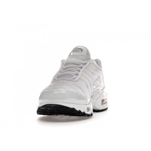 Кроссы Nike Air Max Plus White Mesh (W) - женская сетка размеров