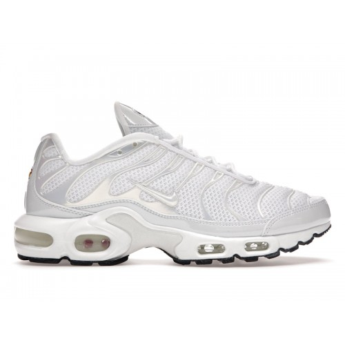 Кроссы Nike Air Max Plus White Mesh (W) - женская сетка размеров