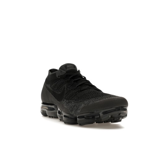 Кроссы Nike Air VaporMax Flyknit Black Dark Grey - мужская сетка размеров