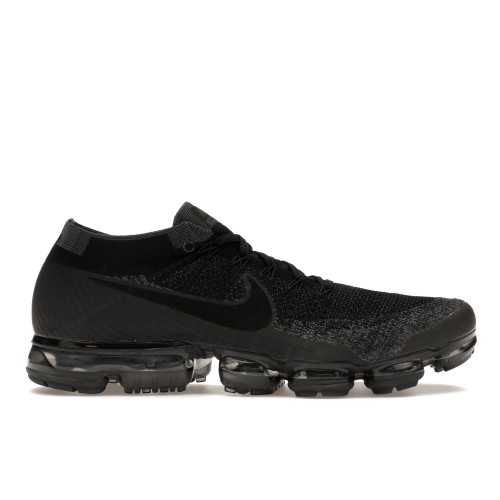 Кроссы Nike Air VaporMax Flyknit Black Dark Grey - мужская сетка размеров