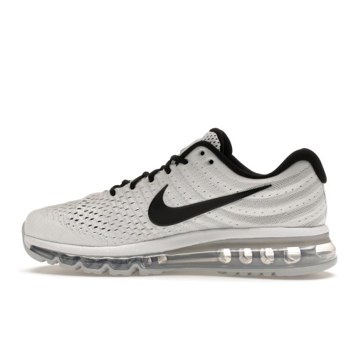 Кроссы Nike Air Max 2017 White Black - мужская сетка размеров