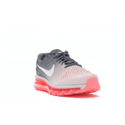 Кроссы Nike Air Max 2017 Pure Platinum Hot Lava (W) - женская сетка размеров