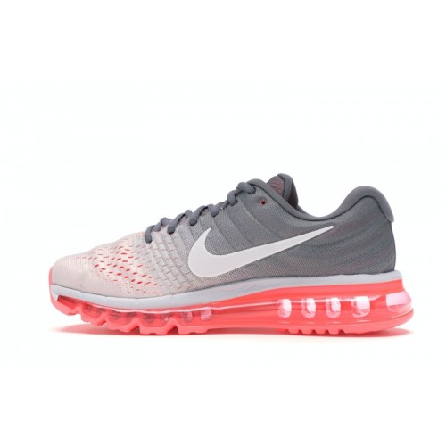 Кроссы Nike Air Max 2017 Pure Platinum Hot Lava (W) - женская сетка размеров