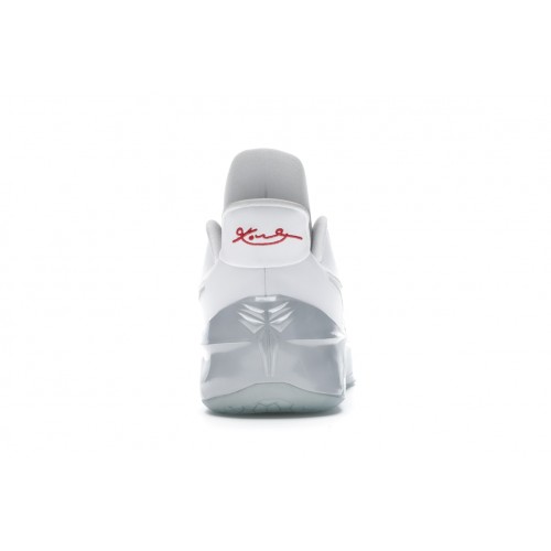 Кроссы Nike Kobe A.D. White Chrome - мужская сетка размеров