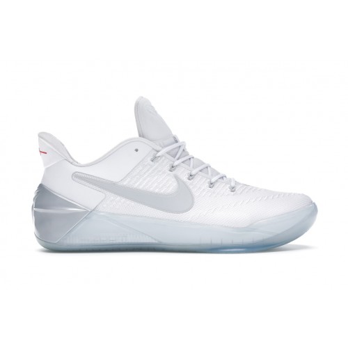 Кроссы Nike Kobe A.D. White Chrome - мужская сетка размеров