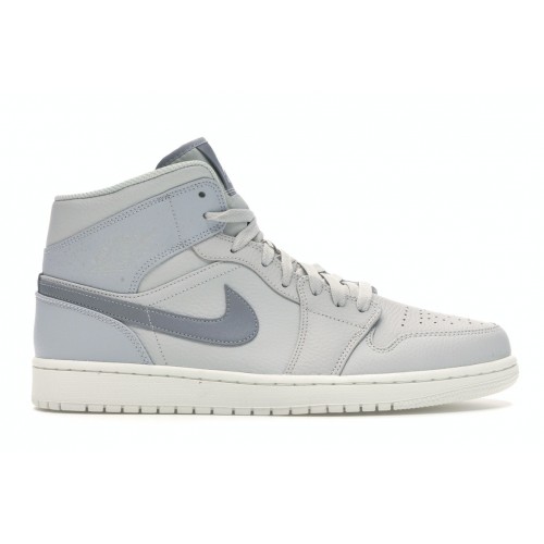 Кроссы Jordan 1 Mid Light Bone - мужская сетка размеров