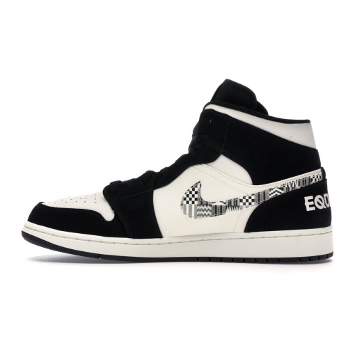 Кроссы Jordan 1 Mid Equality (2019) - мужская сетка размеров