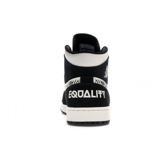 Кроссы Jordan 1 Mid Equality (2019) - мужская сетка размеров