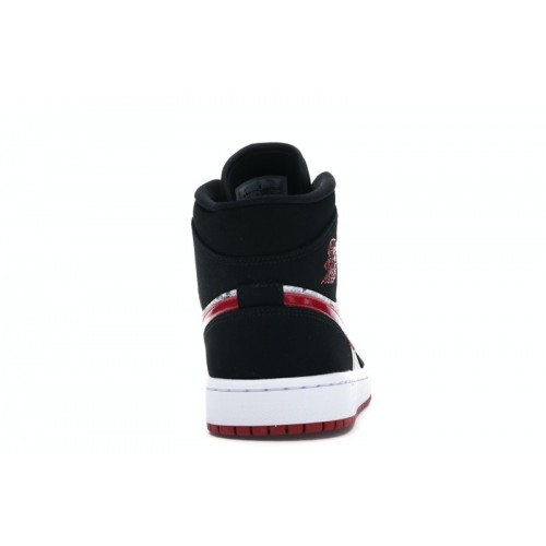 Air Jordan 1 Mid SE Newspaper Air Times - мужская сетка размеров