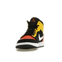 Jordan 1 Mid Black Amarillo Orange