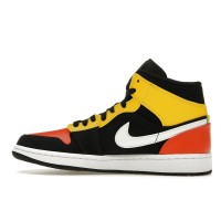 Jordan 1 Mid Black Amarillo Orange