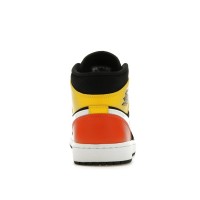 Jordan 1 Mid Black Amarillo Orange
