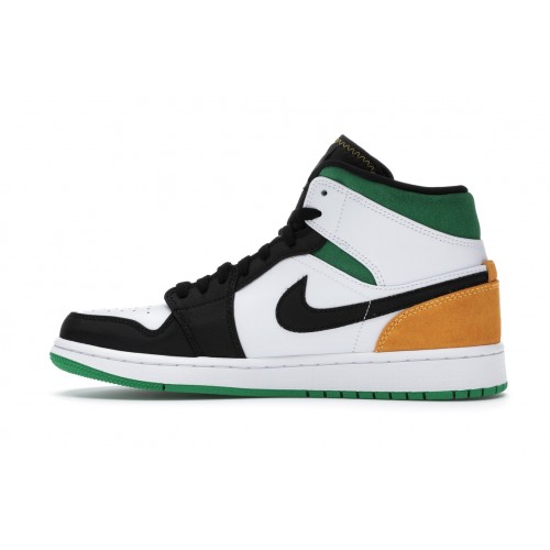 Кроссы Jordan 1 Mid Oakland - мужская сетка размеров