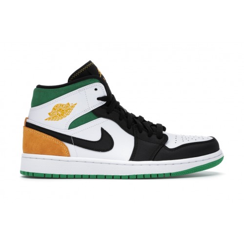 Кроссы Jordan 1 Mid Oakland - мужская сетка размеров