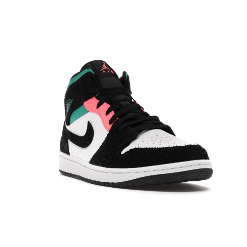 Кроссы Jordan 1 Mid SE South Beach - мужская сетка размеров