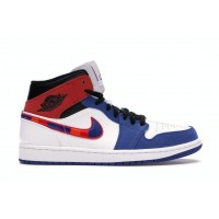 Кроссовки Jordan 1 Mid Multi-Color Swoosh
