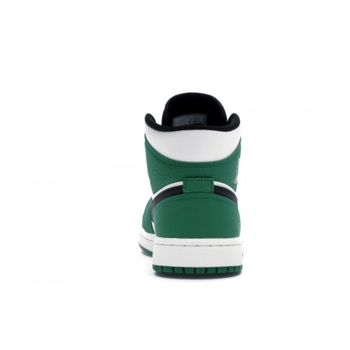 Кроссы Jordan 1 Mid Pine Green - мужская сетка размеров