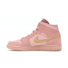 Jordan 1 Mid Coral Gold