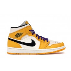 Кроссовки Jordan 1 Mid SE Lakers