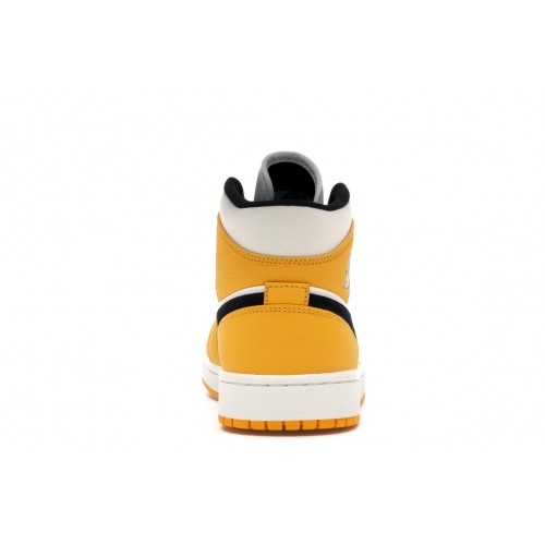 Кроссы Jordan 1 Mid SE Lakers - мужская сетка размеров