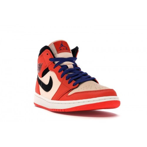 Air Jordan 1 Retro Mid SE Team Orange - мужская сетка размеров