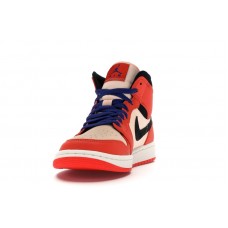 Jordan 1 Mid Team Orange Black
