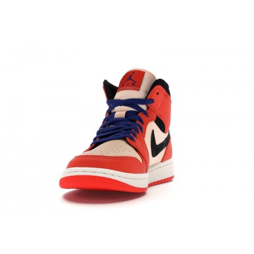 Air Jordan 1 Retro Mid SE Team Orange - мужская сетка размеров