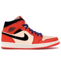 Jordan 1 Mid Team Orange Black