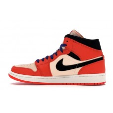 Jordan 1 Mid Team Orange Black