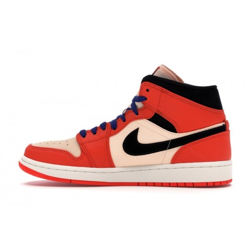 Air Jordan 1 Retro Mid SE Team Orange - мужская сетка размеров