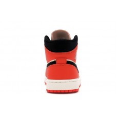 Jordan 1 Mid Team Orange Black