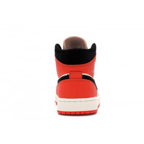 Air Jordan 1 Retro Mid SE Team Orange - мужская сетка размеров