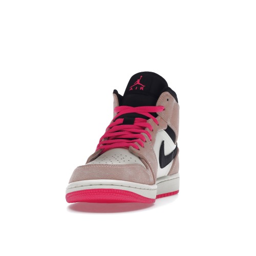 Кроссы Jordan 1 Mid Crimson Tint - мужская сетка размеров