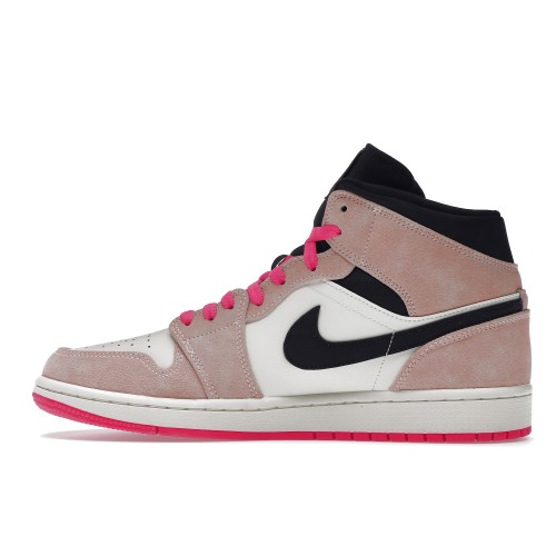 Кроссы Jordan 1 Mid Crimson Tint - мужская сетка размеров