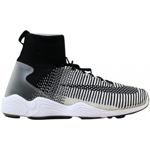 Nike Zoom Mercurial XI Flyknit FC Black/White - мужская сетка размеров