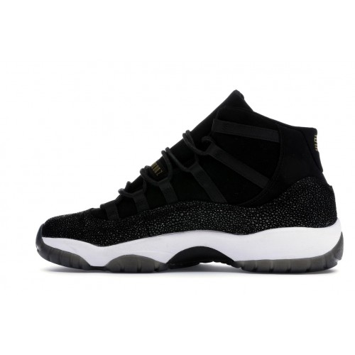 Кроссы Jordan 11 Retro Heiress Black Stingray (GS) - подростковая сетка размеров