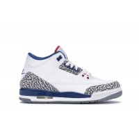 Подростковые кроссовки Jordan 3 Retro True Blue (2016) (GS)
