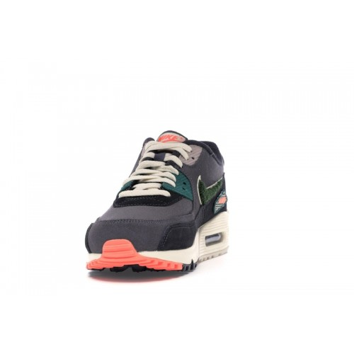 Nike Air Max 90 Oil Grey Rainforest - мужская сетка размеров