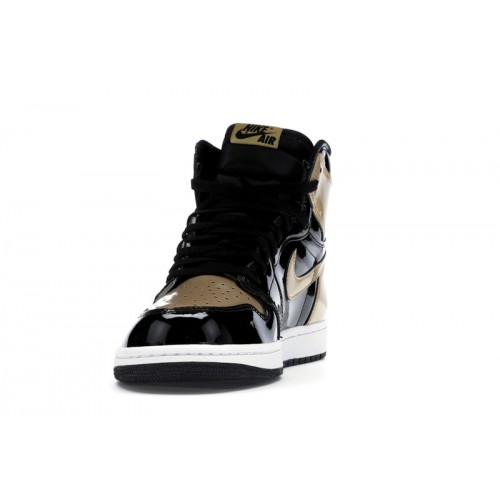 Кроссы Jordan 1 Retro High NRG Patent Gold Toe - мужская сетка размеров