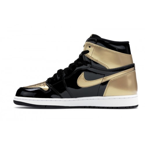 Кроссы Jordan 1 Retro High NRG Patent Gold Toe - мужская сетка размеров