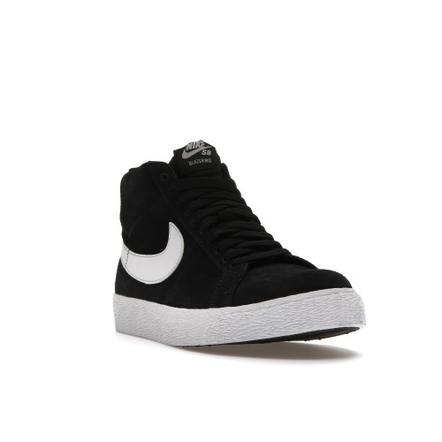 Кроссы Nike SB Zoom Blazer Mid Black White - мужская сетка размеров