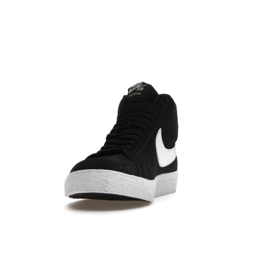 Кроссы Nike SB Zoom Blazer Mid Black White - мужская сетка размеров