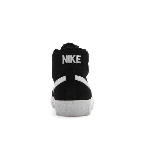 Кроссы Nike SB Zoom Blazer Mid Black White - мужская сетка размеров