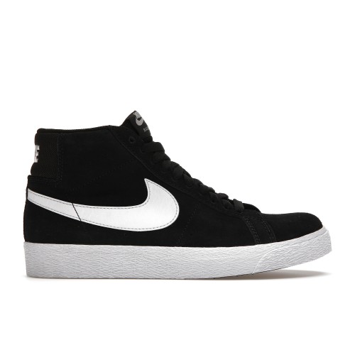 Кроссы Nike SB Zoom Blazer Mid Black White - мужская сетка размеров