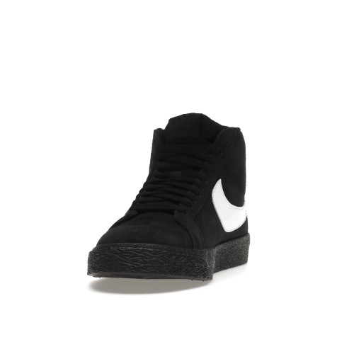 Кроссы Nike SB Zoom Blazer Mid Black White - мужская сетка размеров